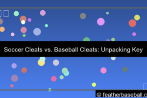 ilustrasi difference between soccer and baseball cleats