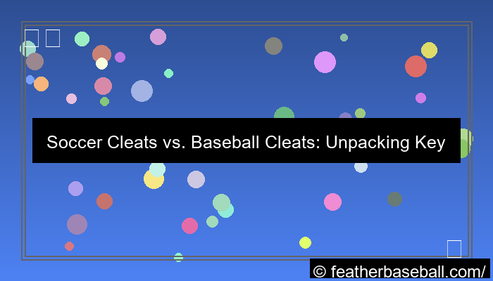 ilustrasi difference between soccer and baseball cleats